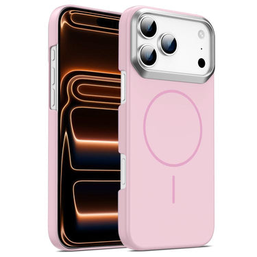 Gold Armor PC Thin Circle MagSafe Shockproof Phone Case, For iPhone 17e /16e, For iPhone 17 Pro