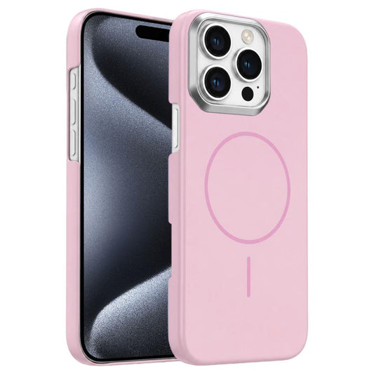 Gold Armor PC Thin Circle MagSafe Shockproof Phone Case, For iPhone 15 Pro Max, For iPhone 15 Pro
