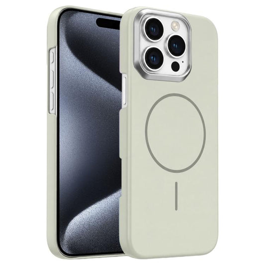 Gold Armor PC Thin Circle MagSafe Shockproof Phone Case, For iPhone 15 Pro Max, For iPhone 15 Pro