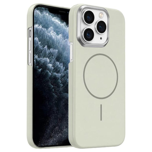 Gold Armor PC Thin Circle MagSafe Shockproof Phone Case, For iPhone 11 Pro Max, For iPhone 11