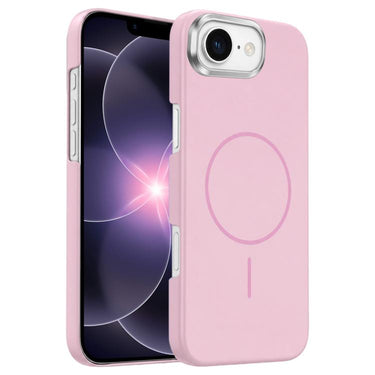 Gold Armor PC Thin Circle MagSafe Shockproof Phone Case, For iPhone 17e /16e, For iPhone 17 Pro