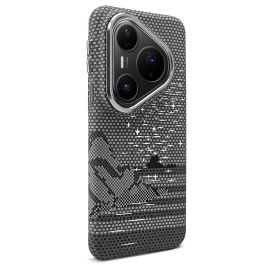 Kevlar Texture Water Sticker Magnetic Phone Case, For Huawei Pura 90 Pro Max 5G, For Huawei Pura 90 Pro 5G, For Huawei Mate 80 Pro Max, For Huawei Mate 80 / 80 Pro, For Huawei Pura 80 Ultra 5G, For Huawei Pura 80 Pro 5G, For Huawei Pura 80 5G