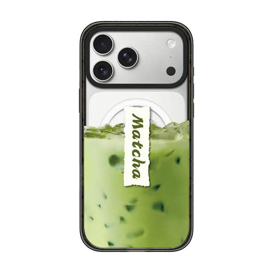 Matcha Latte Cake Pattern Magnetic Acrylic TPU Phone Case, For iPhone 17 Pro Max, For iPhone 17 Pro, For iPhone 17, For iPhone Air
