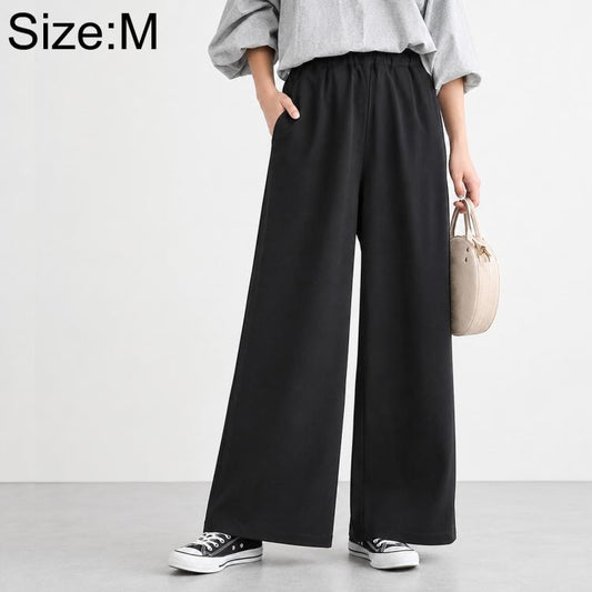 High-Waisted Wide-Leg Women Pants M / Black