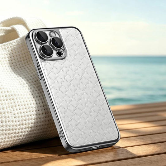 Rhombus Texture Magnetic Vegan Leather Phone Case, For iPhone 15 Pro Max, For iPhone 15 Pro, For iPhone 15, For iPhone 14, For iPhone 14 Pro, For iPhone 14 Pro Max