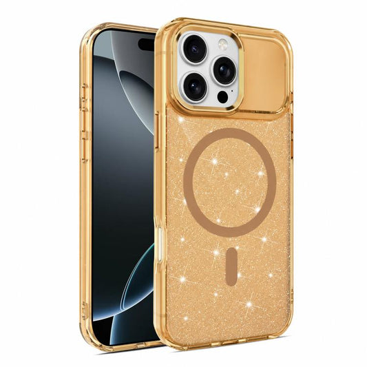 Luxury Glitter TPU + PC Magnetic Phone Case, For iPhone 16 Pro Max, For iPhone 16 Pro, For iPhone 16 Plus, For iPhone 16