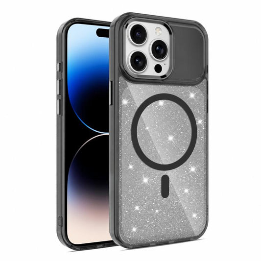 Luxury Glitter TPU + PC Magnetic Phone Case, For iPhone 14 Pro, For iPhone 14 Pro Max