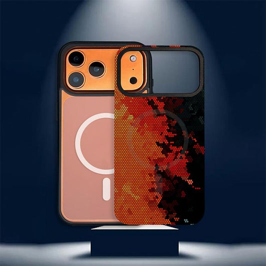 Camouflage Mosaic Detachable Dual Magnetic PC Hybrid TPU Phone Case, For iPhone 17 Pro Max, For iPhone 17 Pro, For iPhone 17