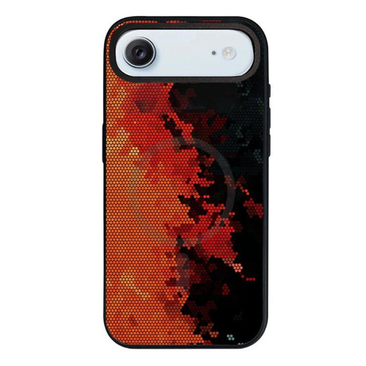 Camouflage Mosaic Detachable Dual Magnetic PC Hybrid TPU Phone Case, For iPhone Air, For iPhone 16 Pro Max, For iPhone 16 Pro