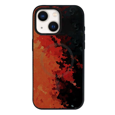 Camouflage Mosaic Detachable Dual Magnetic PC Hybrid TPU Phone Case, For iPhone 13, For iPhone 12, For iPhone 12 Pro Max
