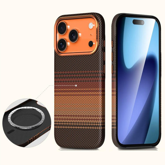 SULADA Kevlar Woven Texture Magnetic Leather Phone Case, For iPhone 18 Pro, For iPhone 18 Pro Max
