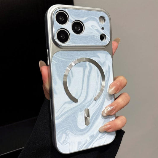 Water Ripple PC Magnetic Vegan Leather Phone Case, For iPhone 18 Pro Max, For iPhone 17 Pro Max