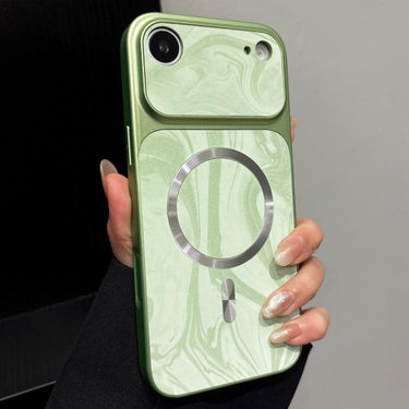 Water Ripple PC Magnetic Vegan Leather Phone Case, For iPhone Air, For iPhone 16 Pro Max