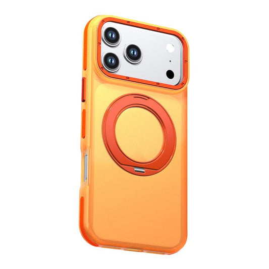 Color Block 360 Degree Rotating Holder PC Hybrid TPU Phone Case, For iPhone 18 Pro / 17 Pro, For iPhone 18 Pro Max / 17 Pro Max