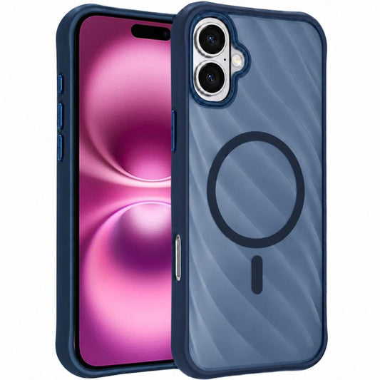 Colorful Skin-Feel Semi-Transparent Frosted Magnetic Phone Case, For iPhone 16 Plus, For iPhone 16, For iPhone 15 Pro Max