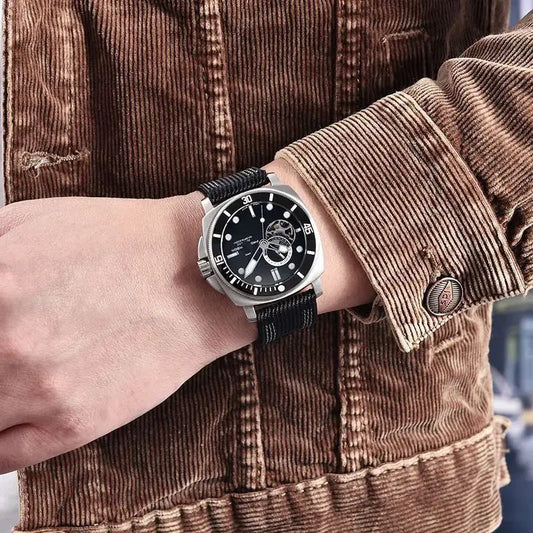 Fully Automatic Mechanical Watch For Sports blue Utrano