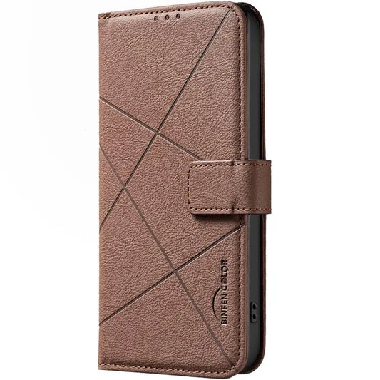 Geometric Pattern RFID Leather Phone Case, For iPhone XR, For iPhone XS Max, For iPhone 6 Plus / 7 Plus / 8 Plus
