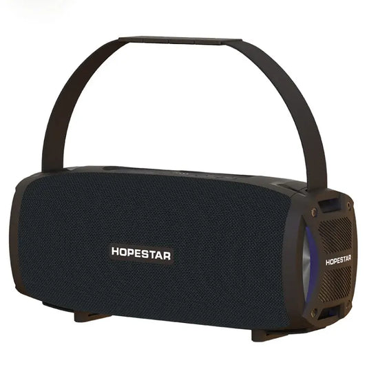 HOPESTAR H24 Pro TWS Portable Outdoor Waterproof Woven Textured Bluetooth Speaker with Rhythm Light, Support Hands Utrano