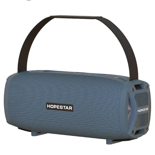 HOPESTAR H24 Pro TWS Portable Outdoor Waterproof Woven Textured Bluetooth Speaker with Rhythm Light, Support Hands Utrano