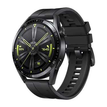 HUAWEI WATCH GT 3 Smart Watch 46mm Rubber Wristband, 1.43 inch AMOLED Screen, Support Heart Rate Monitoring / GPS / 14-days Battery Life / NFC, GT 3 46mm Black - UTrano