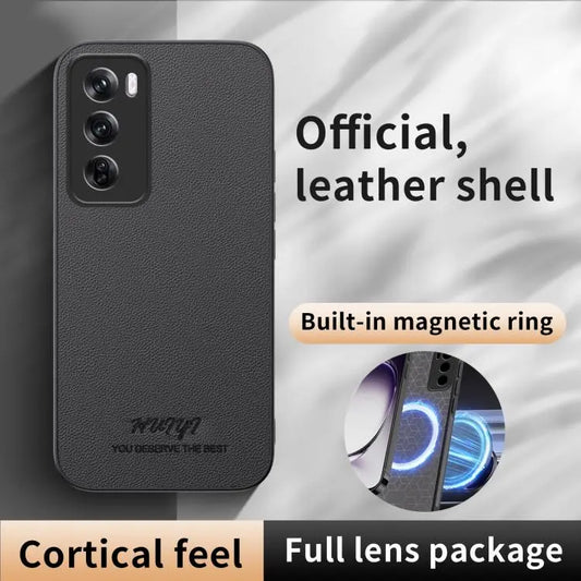 HUIYI Leather Magnetic Phone Case, For OPPO Reno12 5G Global, For OPPO A60 4G, For OPPO K12, For OPPO Reno10 / Reno10 Pro Global