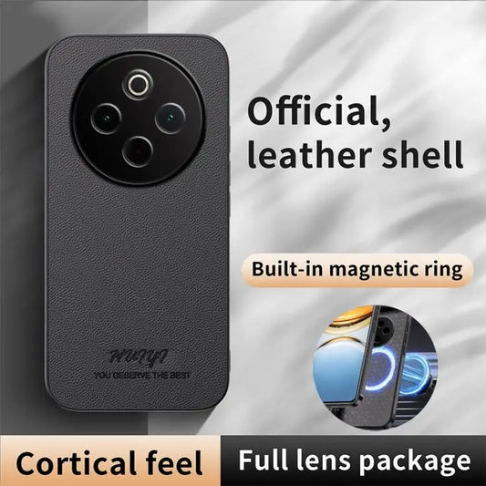 HUIYI Leather Magnetic Phone Case, For vivo Y300 Pro, For vivo S19, For vivo S19 Pro, For vivo Y28 4G