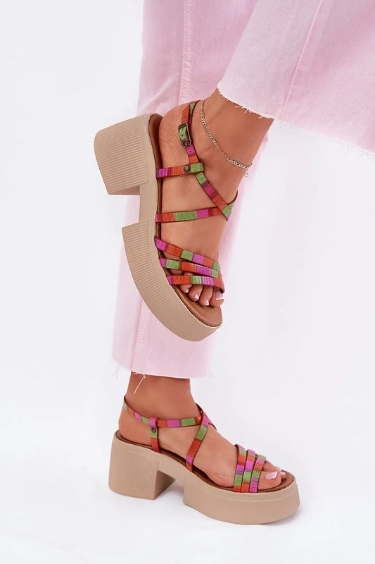 Heel sandals model 215023 Step in style