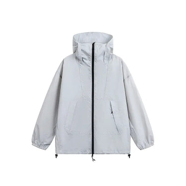 Hooded Sun Protection Jacket for Men, Sporty Loose Outerwear