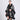 Imitation Rex Rabbit Fur Collar Cape And Shawl Loose Jacquard Knitted Cardigan Cape Coat