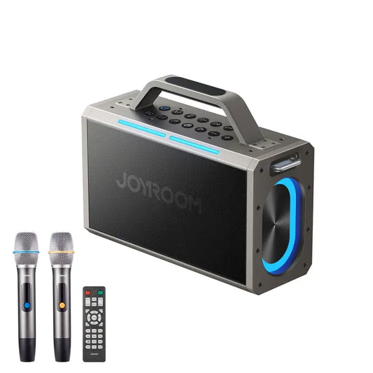 JOYROOM JR-MW03 Pies Series Party Double Microphone Bluetooth Speaker, JR-MW03 - UTrano