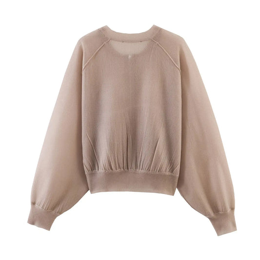 Knitted pilot jacket women's jacket