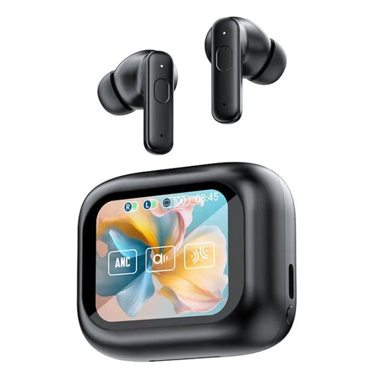 LY30 Full-color Touch Screen ANC+ENC Noise Reduction Wireless Bluetooth Earphones - UTrano