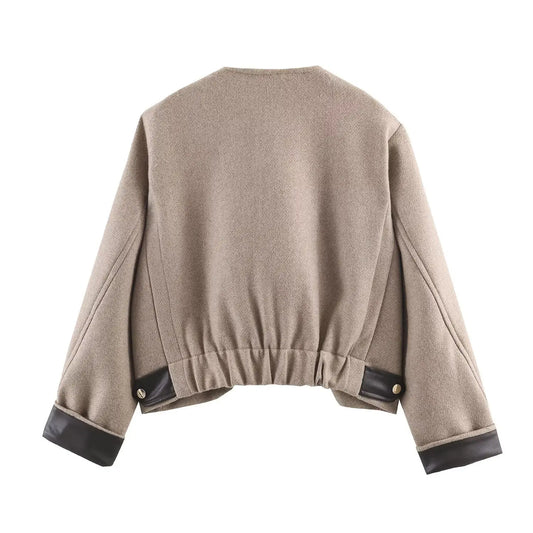 Leather effect decorative jacket
