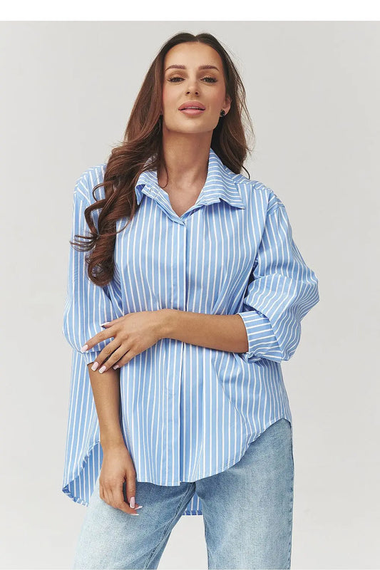 Long sleeve shirt model 223361 Makadamia