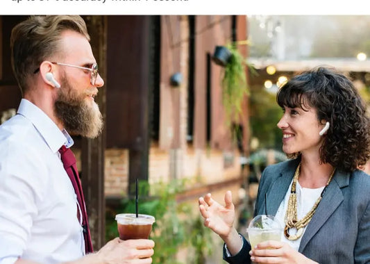 M6 Multi-country Mutual Translation Smart Bluetooth Translation Earphone Supports 127 Languages(White) Utrano