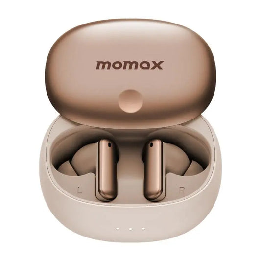 MOMAX 1-Vibe Lite True Wireless Noise Cancelling BT5.4 Earphones Gold