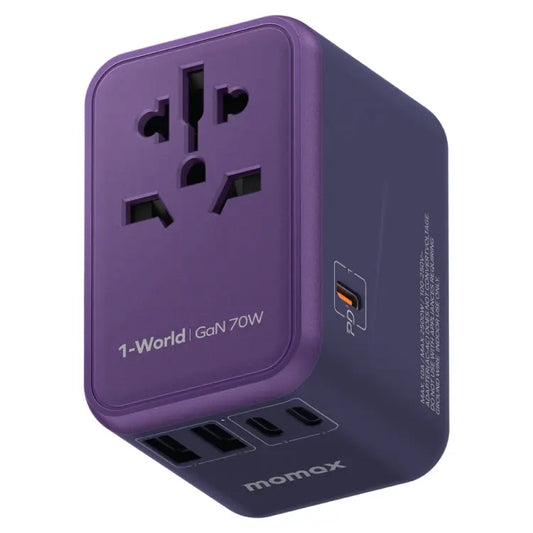 MOMAX 1-World UA8 PD 70W Fast Charger Power Adapter Utrano