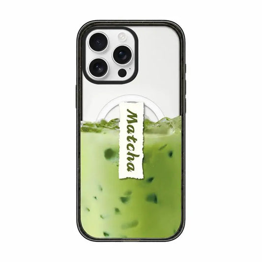 Matcha Latte Cake Pattern Magnetic Acrylic TPU Phone Case, For iPhone 12 Pro Max, For iPhone 12 Pro, For iPhone 11