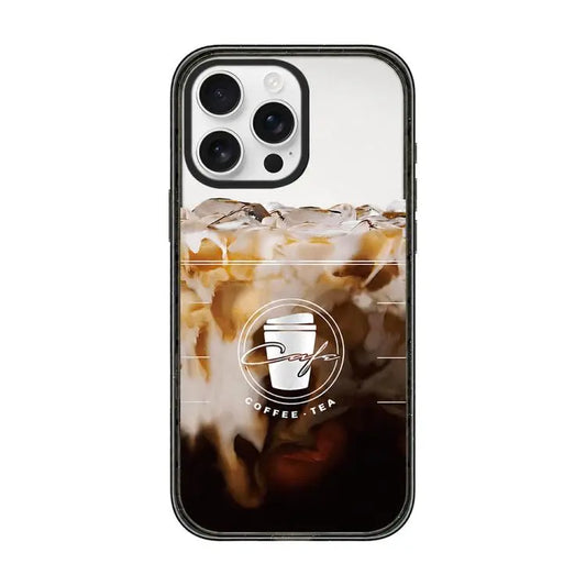 Matcha Latte Cake Pattern Magnetic Acrylic TPU Phone Case, For iPhone 15 Pro Max, For iPhone 15 Pro, For iPhone 15 Plus, For iPhone 15
