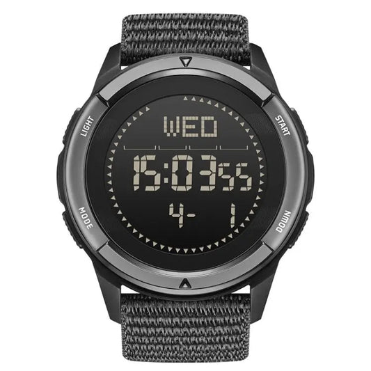 NORTH EDGE ALPS Outdoor Waterproof Men Carbon Fiber Digital Nylon Strap Smart Sports Watch