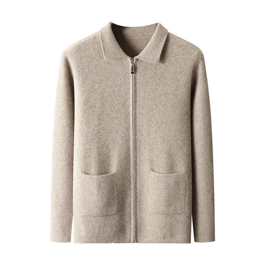 New Men's Cardigan Long Sleeve Sweater Coat