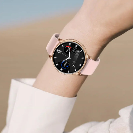 New women Smart Heart Rate Blood Oxygen Sports Bluetooth Call Watch