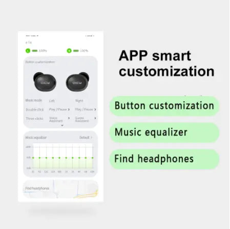 QCY T4 true wireless mini invisible earbud in-ear headphones Utrano