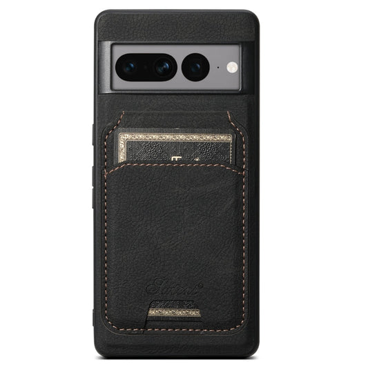 Suteni H16 Litchi Texture Leather Detachable Wallet Back Phone Case, For Google Pixel 7a, For Google Pixel 7 Pro, For Google Pixel 7, For Google Pixel 6a, For Google Pixel 6 Pro, For Google Pixel 6
