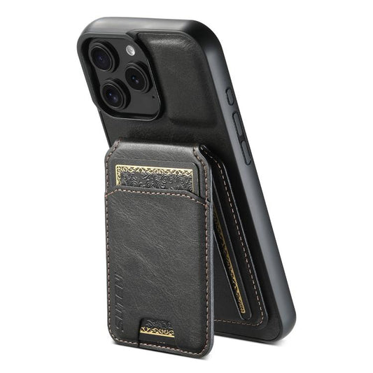 Suteni H02 Leather Wallet Stand Back Phone Case, For iPhone 17 Pro Max, For iPhone 17 Pro, For iPhone 17, For iPhone Air, For iPhone 16e, For iPhone 16 Pro Max, For iPhone 16 Pro, For iPhone 16 Plus