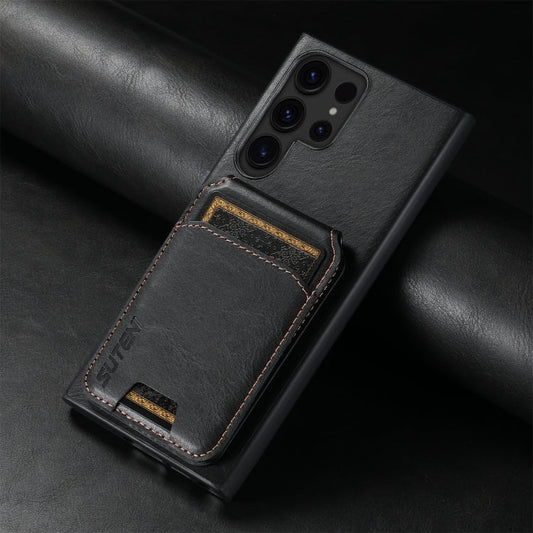 Suteni H02 Leather Wallet Stand Back Phone Case, For Samsung Galaxy S22 Ultra 5G, For Samsung Galaxy S22+ 5G, For Samsung Galaxy Note20 5G, For Samsung Galaxy Note20 Ultra 5G