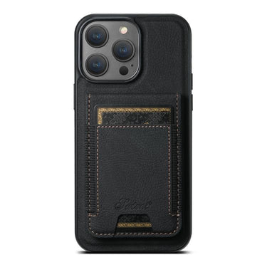 Suteni H17 Litchi Texture Leather MagSafe Detachable Wallet Phone Case, For iPhone 15, For iPhone 14 Plus, For iPhone 14, For iPhone 14 Pro, For iPhone 14 Pro Max, For iPhone 13 Pro Max