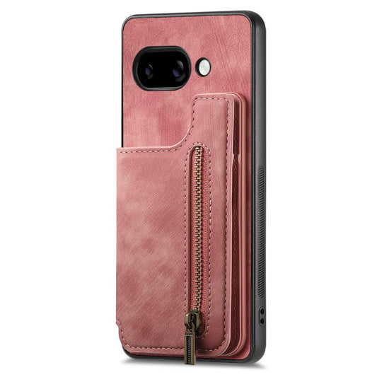 Retro Leather Zipper Wallet Back Phone Case, For Google Pixel 9a, For Google Pixel 9 Pro XL, For Google Pixel 9 / 9 Pro, For Google Pixel 8a