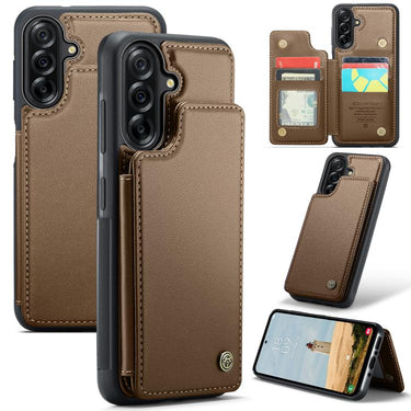 CaseMe C22 Card Slots Holder RFID Anti-theft Phone Case, For Samsung Galaxy A56 5G, For Samsung Galaxy A36 5G, For Samsung Galaxy S25 5G, For Samsung Galaxy S25+ 5G