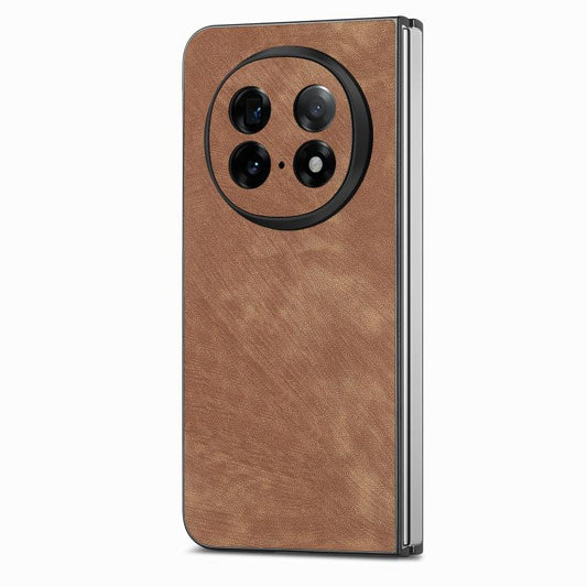 Vintage Leather PC Back Cover Phone Cas, For OPPO Find N5
